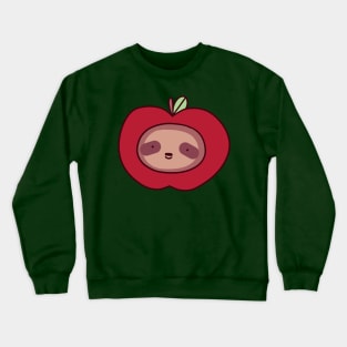 Apple Sloth Face Crewneck Sweatshirt